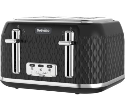 BREVILLE Curve VTT786 4-Slice Toaster - Black BREVILLE Curve VTT786 4-Slice Toaster - Black